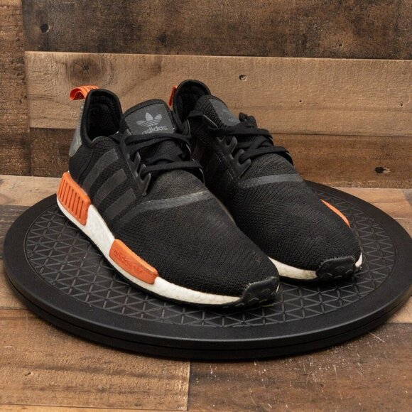ADIDAS NMD R1 RAW AMBER MENS ATHLETIC SHOES RUNNING GYM CORE BLACK SIZE 13 - Picture 3 of 9